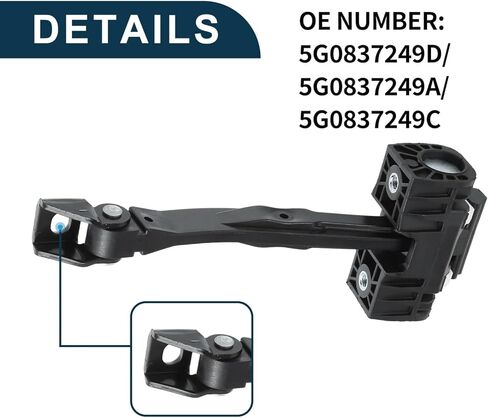 Car Door Hinge for Vw for Golf Mk7 VII 2013 2014 2015 2016 2017 2018 2019 2020 2021 Door Check Strap Stopper Stay Bracket 5Gm837249A in Saudi Arabia