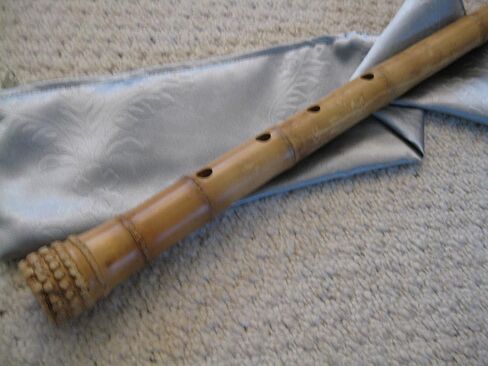 1.8 Pentatonic Shakuhachi w. Root End 5 Holes, natural shakuhachi style mouthpiece - Matake bamboo Zen Instrument in Saudi Arabia