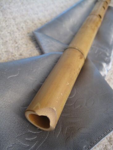1.8 Pentatonic Shakuhachi w. Root End 5 Holes, natural shakuhachi style mouthpiece - Matake bamboo Zen Instrument in Saudi Arabia