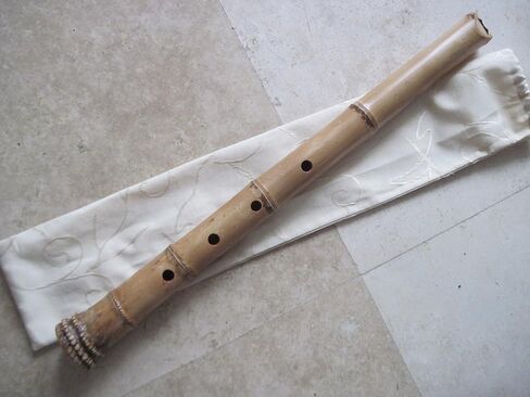 1.7 Shakuhachi w. Root End Kinko voicing Hole Utaguji Traditional Zen Instrument in Saudi Arabia