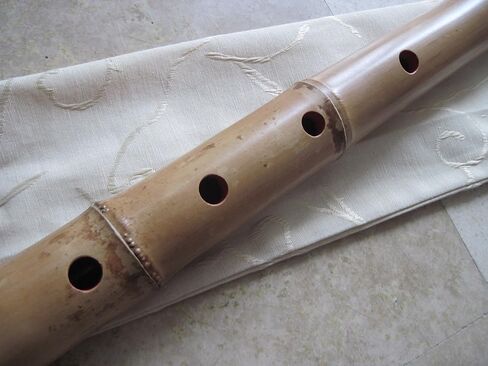 1.7 Shakuhachi w. Root End Kinko voicing Hole Utaguji Traditional Zen Instrument in Saudi Arabia