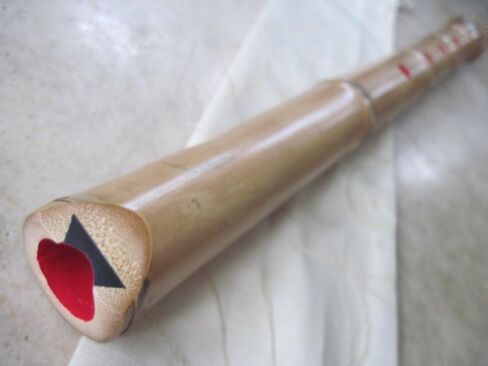 1.7 Shakuhachi w. Root End Kinko voicing Hole Utaguji Traditional Zen Instrument in Saudi Arabia