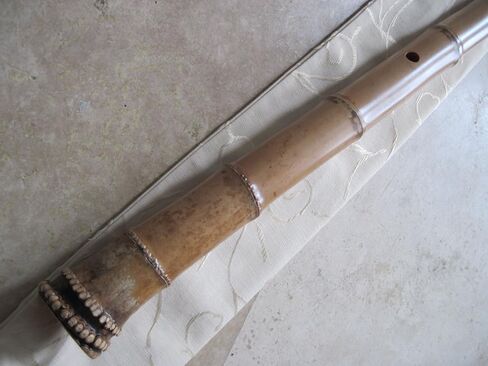 1.7 Shakuhachi w. Root End Kinko voicing Hole Utaguji Traditional Zen Instrument in Saudi Arabia