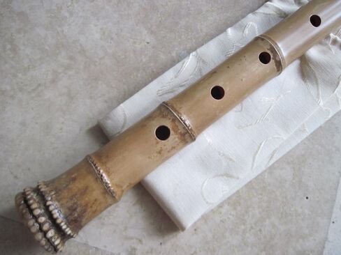 1.7 Shakuhachi w. Root End Kinko voicing Hole Utaguji Traditional Zen Instrument in Saudi Arabia