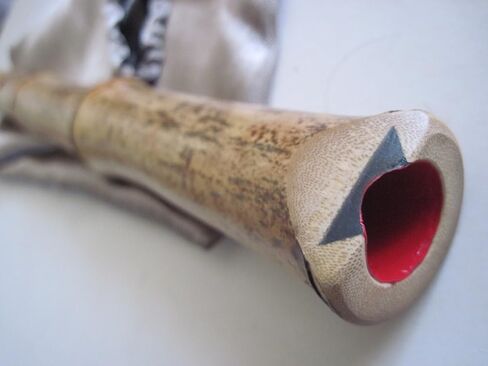 1.8 Pentatonic Shakuhachi w/o. Root End 5 Holes -- KINKO voicing hole w. buffalo Horn Flake inlet - Traditional Zen Instrument in Saudi Arabia