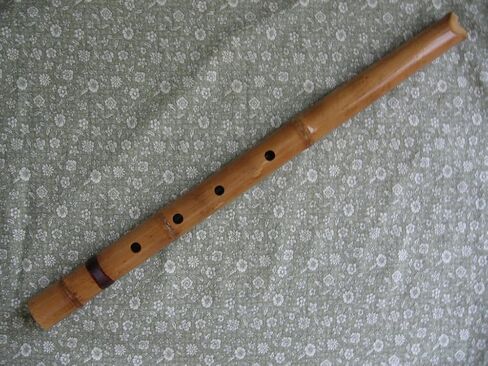 1.8 Pentatonic Shakuhachi w/o. Root End 5 Holes - Traditional Zen Instrument Notes played out : D/F/G/A/C in Saudi Arabia