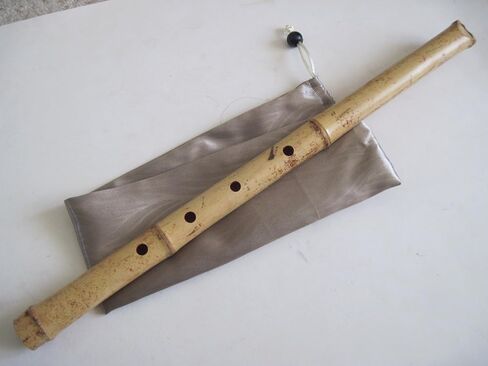1.8 Pentatonic Shakuhachi 5 Holes - Voicing has Buffalo Horn Flake inlet - Traditional Zen Instrument in Saudi Arabia