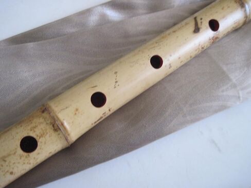 1.8 Pentatonic Shakuhachi 5 Holes - Voicing has Buffalo Horn Flake inlet - Traditional Zen Instrument in Saudi Arabia