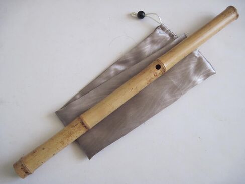 1.8 Pentatonic Shakuhachi 5 Holes - Voicing has Buffalo Horn Flake inlet - Traditional Zen Instrument in Saudi Arabia