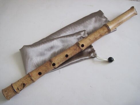 1.8 Pentatonic Shakuhachi 5 Holes - Voicing has Buffalo Horn Flake inlet - Traditional Zen Instrument in Saudi Arabia