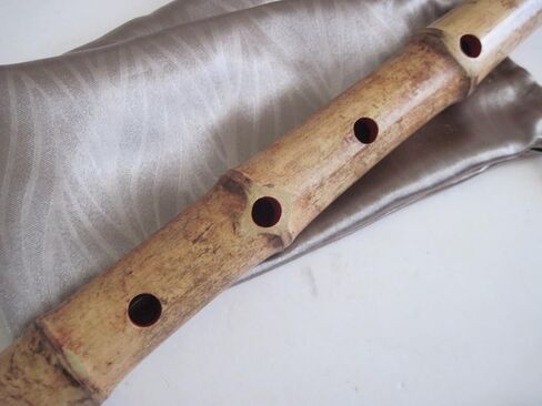 1.8 Pentatonic Shakuhachi 5 Holes - Voicing has Buffalo Horn Flake inlet - Traditional Zen Instrument in Saudi Arabia