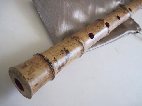 1.8 Pentatonic Shakuhachi 5 Holes - Voicing has Buffalo Horn Flake inlet - Traditional Zen Instrument in Saudi Arabia