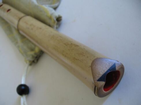 1.8 Pentatonic Shakuhachi w/o. Root End 5 Holes -- KINKO voicing hole w. buffalo Horn Flake inlet - Traditional Zen Instrument in Saudi Arabia