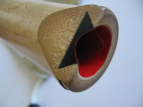 1.8 Pentatonic Shakuhachi w/o. Root End 5 Holes -- KINKO voicing hole w. buffalo Horn Flake inlet - Traditional Zen Instrument in Saudi Arabia