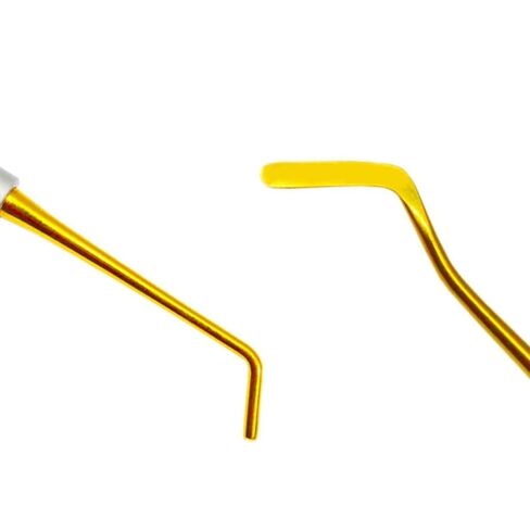 Spatula & Plugger Restorative Composite Filling Instrument Set – Golden Titanium-Coated Tools for Dental Restoration, Autoclavable, Rust-Resistant in Kuwait