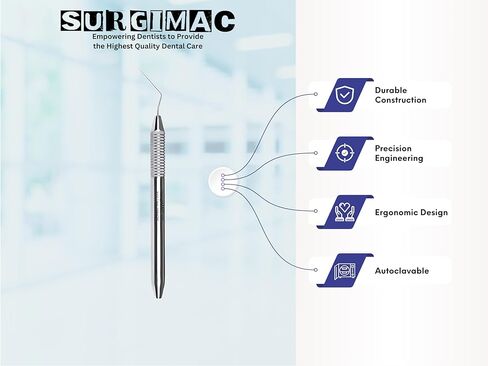 SurgiMac Premium D11 Root Canal Plugger, 0.40mm, Stainless Steel Endodontic Tool, Precision Dental Instrument for Root Canal Treatments, 1-Pack in Saudi Arabia