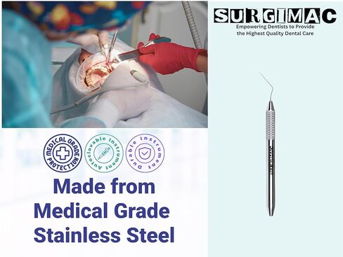 SurgiMac Premium D11 Root Canal Plugger, 0.40mm, Stainless Steel Endodontic Tool, Precision Dental Instrument for Root Canal Treatments, 1-Pack in Saudi Arabia