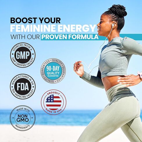 محسن G-Arous للإناث | معززة الرغبة الجنسية للنساء | تركيبة سريعة المفعول مع أعشاب العنزة وجذور الماكا وتونغكات علي وتريبولوس | معزز الرغبة الجنسية الأنثوية للطاقة، 60 كبسولة in Kuwait