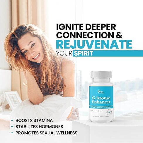 محسن G-Arous للإناث | معززة الرغبة الجنسية للنساء | تركيبة سريعة المفعول مع أعشاب العنزة وجذور الماكا وتونغكات علي وتريبولوس | معزز الرغبة الجنسية الأنثوية للطاقة، 60 كبسولة in Kuwait