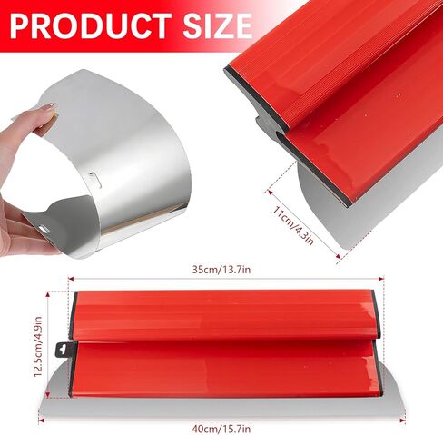 16Inch/40CM Skimming Blade, Stainless Steel Drywall Smoothing Spatula for Large Working Area Wall Decoration Construction Tool in Saudi Arabia