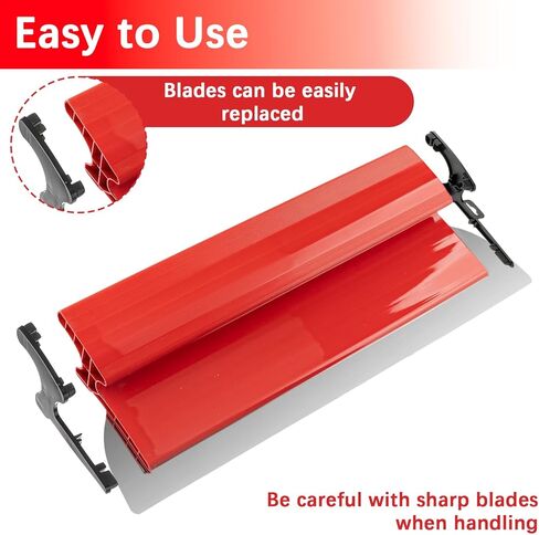 16Inch/40CM Skimming Blade, Stainless Steel Drywall Smoothing Spatula for Large Working Area Wall Decoration Construction Tool in Saudi Arabia