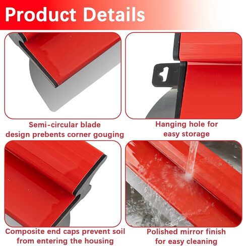 16Inch/40CM Skimming Blade, Stainless Steel Drywall Smoothing Spatula for Large Working Area Wall Decoration Construction Tool in Saudi Arabia