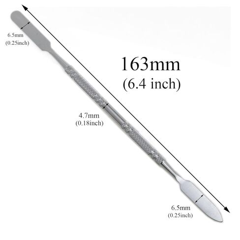 yukata Stainless Steel Spatula Lab Spatula Mini Metal Spatula Micro Spatula Art Spatula Conical Arrow End Flat End 6PCS (Wire Palette bar) in Saudi Arabia