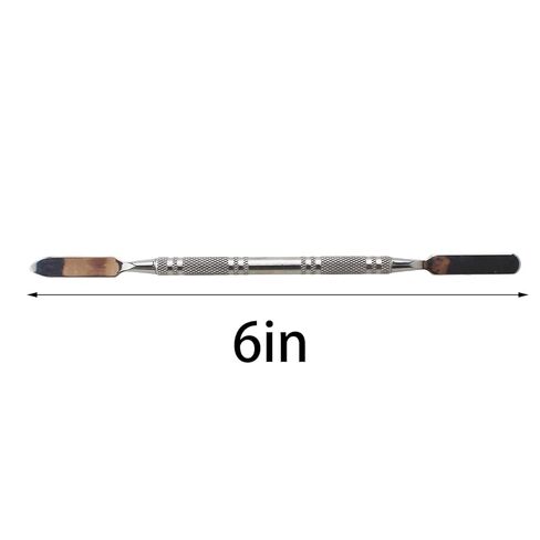 TAODAN 4PCS 160mm Silver Stainless Steel Spatula Double Ended Laboratory Scraper Mini Metal Embossing Rod Foundation Tint Bar Suitable for Classrooms and Plants in Saudi Arabia