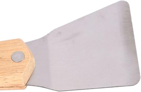 1Pcs Ceiling Install Spatula Scoop with Wooden Handle Stretch Ceiling Film Shovel Accessories for Welding Harpoon, Large in Saudi Arabia