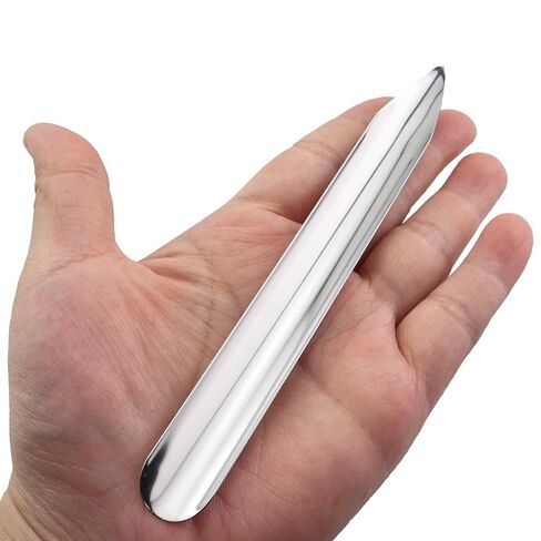 4PCS Stainless Steel Lab Powder Scoop 5.9x0.63inch Round Pointed Powder Transfer Tool Silver DIY Jewellery Spacer Small Spatula for Kitchen Classroom Crafts in Saudi Arabia