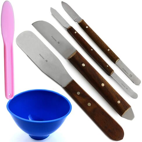 أدوات شمع الأسنان نحت سكين الجص الجينات الشمع السكاكين فاهين مختبر السلطانية خلط ملعقة مختبر عدة in Kuwait