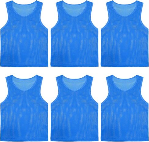 Pinnies Set of 6,Mesh Practice Jersey Scrimmage Vest Team Football Soccer Training Bibs for Sports Adult Child Youth in Saudi Arabia