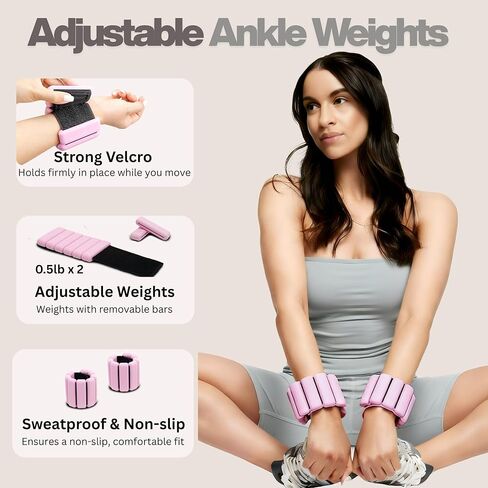 Pilates Kit, Home Pilates Kit with Pilates Ring and Ball Set, 14-Piece Full Body Pilates Equipment Set with Resistance Bands, Sliders, Ankle Weights & Grip Socks for Home Workouts in Kuwait