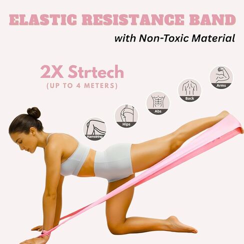 Pilates Kit, Home Pilates Kit with Pilates Ring and Ball Set, 14-Piece Full Body Pilates Equipment Set with Resistance Bands, Sliders, Ankle Weights & Grip Socks for Home Workouts in Kuwait