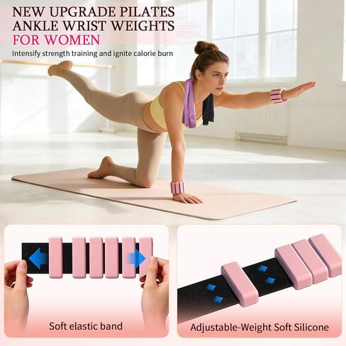 Pilates Kit for Women,17PCS Home Pilate Equipment Essentials, 12.6" Pilates Ring Ball Set with Resistance Bands, Ankle Weights, Sliders,Thigh Trainer, Yoga Strap,Socks Accessories for Home Workout in Kuwait