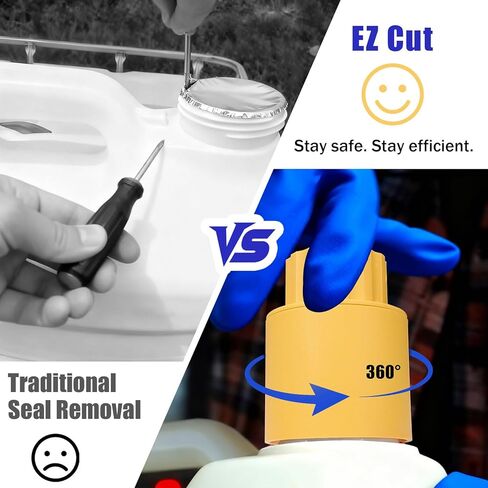 أداة إزالة الختم EZC0001 لقطع EZ، قاطعة ختم بدون تلامس لمعظم الحاويات الكيميائية ذات الحجم القياسي، تزيل أختام الحاويات الكيميائية وتحتفظ بها بأمان in Kuwait