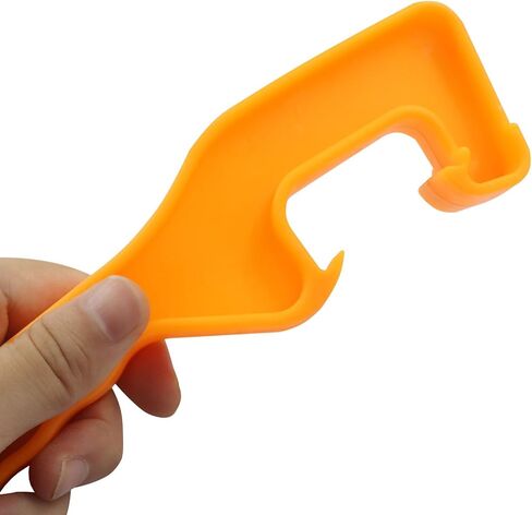 5 Gallon Bucket Lid Opener Tool, 3 Pieces Plastic Pail Lid Remover Paint Opener, Orange Bucket Wrench for Home Industrial Use in Saudi Arabia