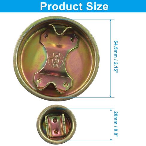 6Pcs Bung Caps for 55 Gallon Drum, Steel Drum Bung Plug 2 Inch Bung Hole Cap 3/4 Inch Barrel Caps, Coated Metal Caps for 55 Gallon Barrel/Industrial Users in Saudi Arabia