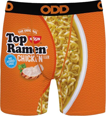 Odd Sox Kid Boy's Boxer Brief, Cup Noodles, Funny Novelty Print, Medium in Saudi Arabia