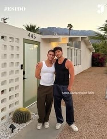 3 قطع من القمصان الضاغطة للرجال، سترة تنحيف الجسم والتحكم في البطن، سترة علوية للتمرين بدون أكمام in Kuwait