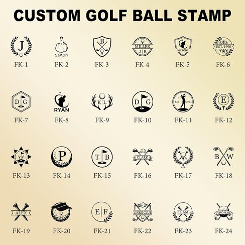 Personalized Golf Ball Stamp 17mm Larger Custom Logo Marker Waterproof Golf Ball Stamper Tool with Leak-Proof Ink Bottle and Manual Gift to Men Golfers Dad Husband in Saudi Arabia