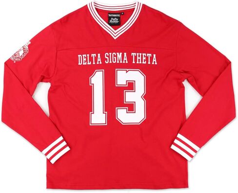 قميص Big Boy Delta Sigma/Σ Theta Divine 9 S1 بأكمام طويلة [أكمام طويلة - أحمر] - ID#75489-143-208-0-7 in Saudi Arabia