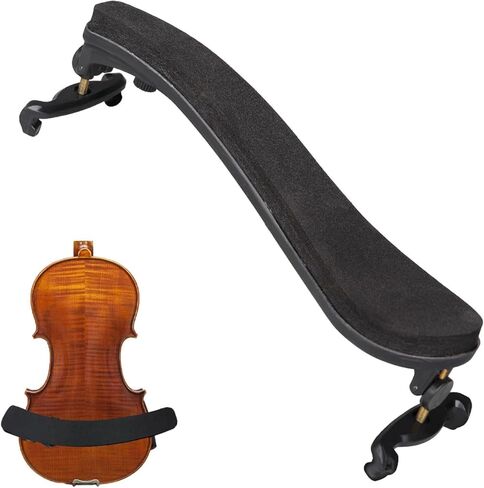 Violin Shoulder Rest for 4/4 and 3/4 Size, Collapsible and Height Adjustable Feet, Universal Type Parts Soft Easy to use, High Strength Sponge (Black) in Kuwait