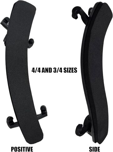 Violin Shoulder Rest for 4/4 and 3/4 Size, Collapsible and Height Adjustable Feet, Universal Type Parts Soft Easy to use, High Strength Sponge (Black) in Kuwait
