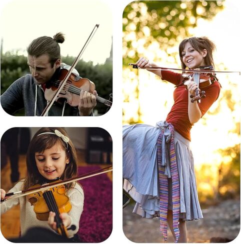 Violin Shoulder Rest for 4/4 and 3/4 Size, Collapsible and Height Adjustable Feet, Universal Type Parts Soft Easy to use, High Strength Sponge (Black) in Kuwait