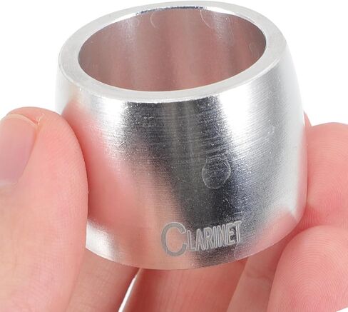 مشبك معدني من Luxshiny Alto Saxophone بمشبك معدني فضي اللون لقطعة الفم ألتو ساكس، ملحق الساكسفون مناسب لآلات الرياح وأداء الموسيقى in Kuwait