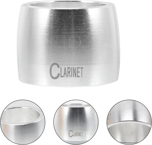 مشبك معدني من Luxshiny Alto Saxophone بمشبك معدني فضي اللون لقطعة الفم ألتو ساكس، ملحق الساكسفون مناسب لآلات الرياح وأداء الموسيقى in Kuwait