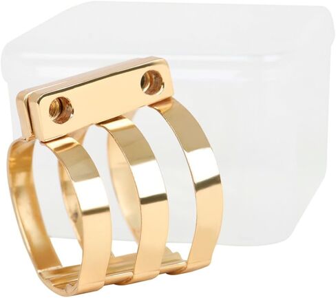 Zerodeko Saxophone Reed Clip Ligature Brass Clamp with Abs Case, Alto Saxophone Accessory for Secure Reed Fixing and Mouthpiece Stability in Saudi Arabia