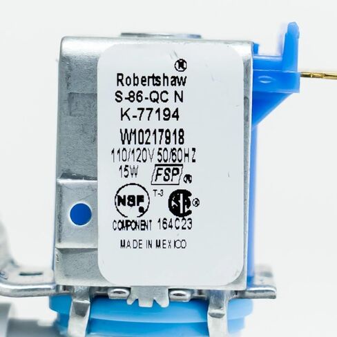 Universal Refrigerator Ice Maker Water Inlet Valve – 1/4" Inlet x 5/16" Outlet, Push-On Fittings, 120V – Compatible with W10881366, AP6026391,Replacement for Numbers W10217918, 2313644, 4451599 ﻿ in Kuwait