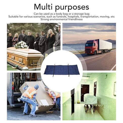 Body Bag Leak Proof Body Storage Bag Thickened Emergency Dead Body Bag for Mortuary Home Hospital 210 x 75cm / 82.7 x 29.5in (210 * 75CM) in Saudi Arabia